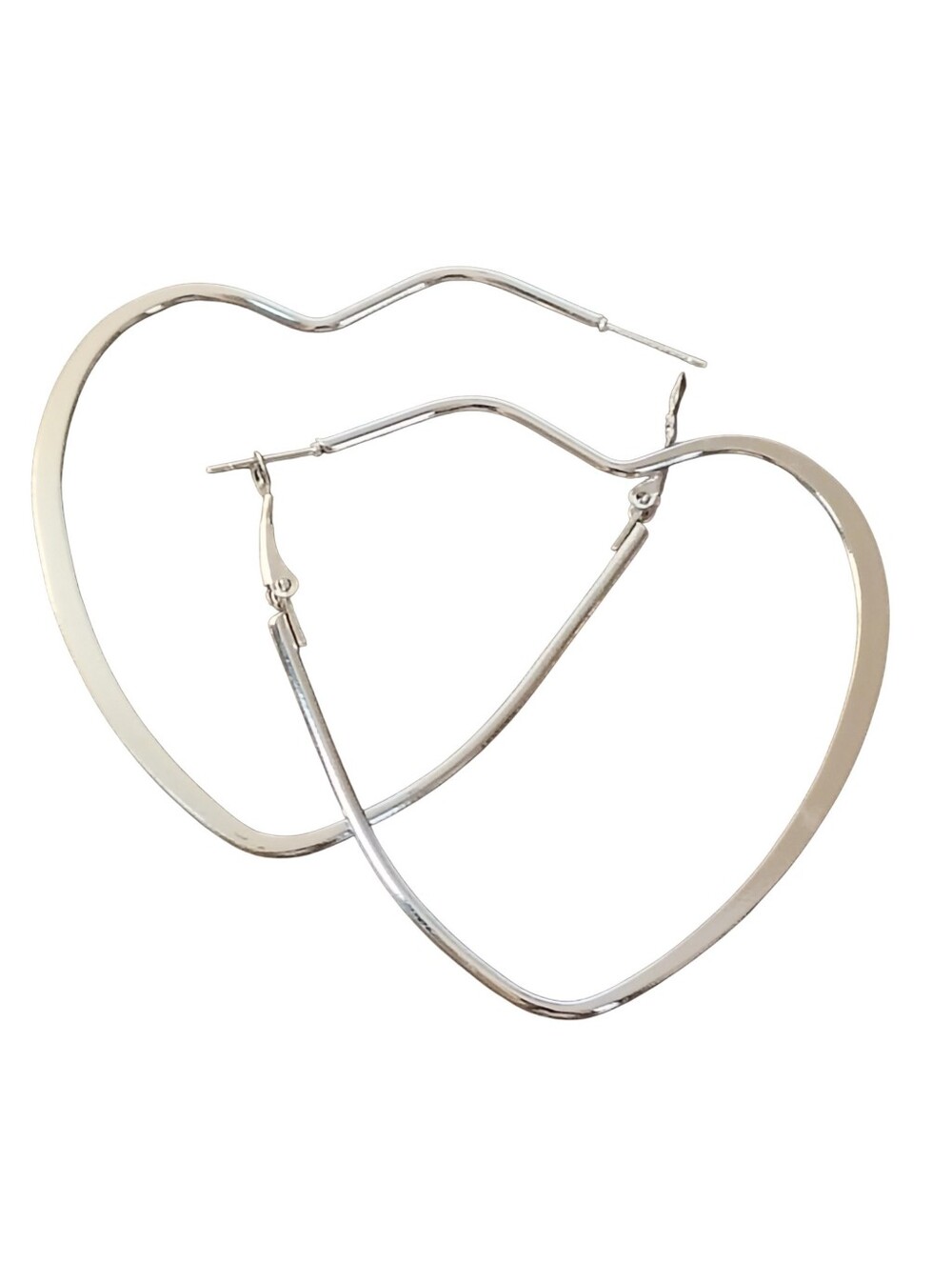 Fashion Jewelry Gold Heart Hoop Earrings